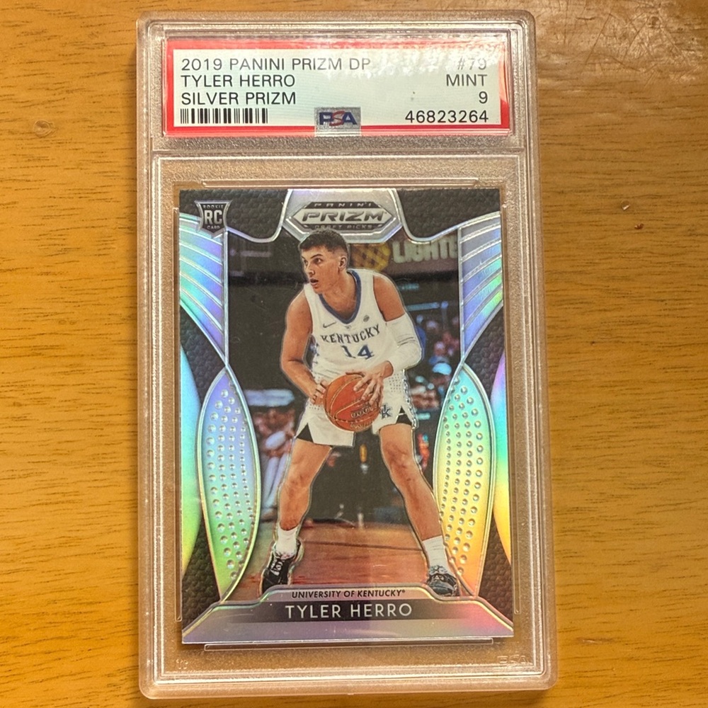 Tyler Herro PSA 9 Panini Prizm Silver Basketball Card